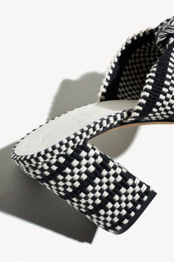 Amambaih Sol Heel Mules, Alternate, color, Ivory Black