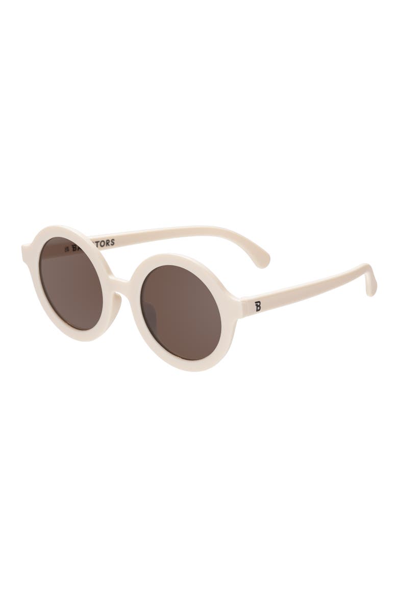 Kids' Euro Round Sunglasses, Alternate, color, SWEET CREAM