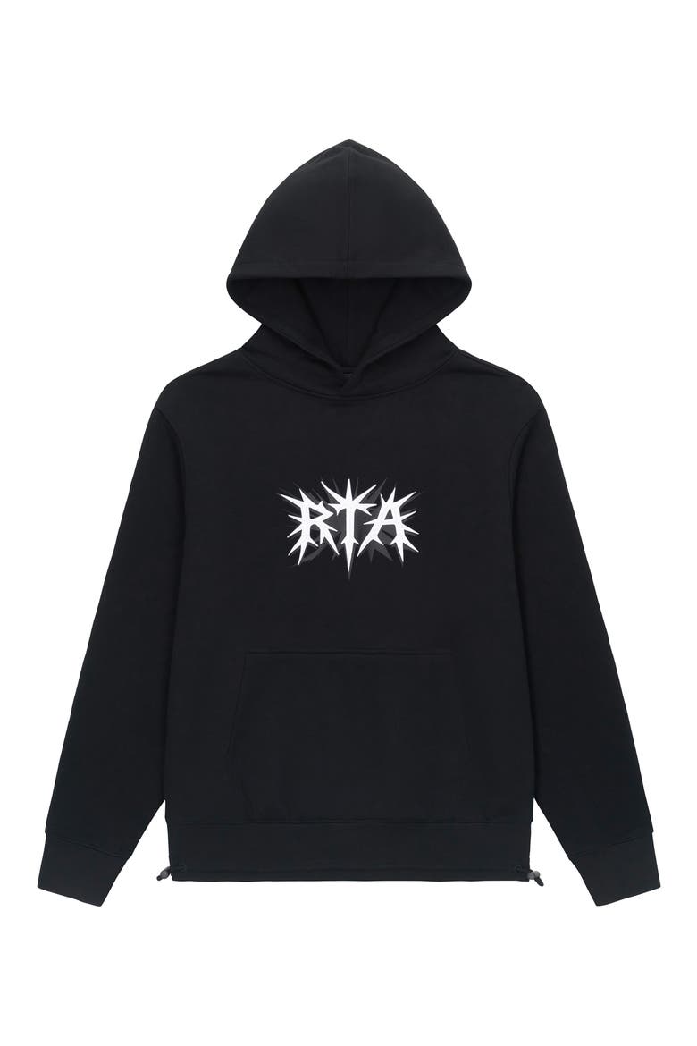 Jordan Black Spike Oversize Graphic Hoodie, Main, color, BLACK SPIKE