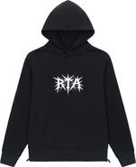 RtA Jordan Black Spike Oversize Graphic Hoodie