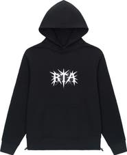 RtA Jordan Black Spike Oversize Graphic Hoodie