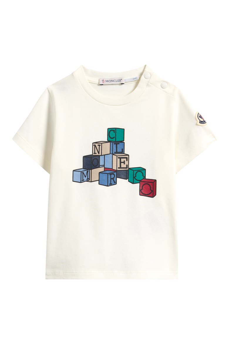 Kids' Logo Patch Graphic T-Shirt, Main, color, WHITE