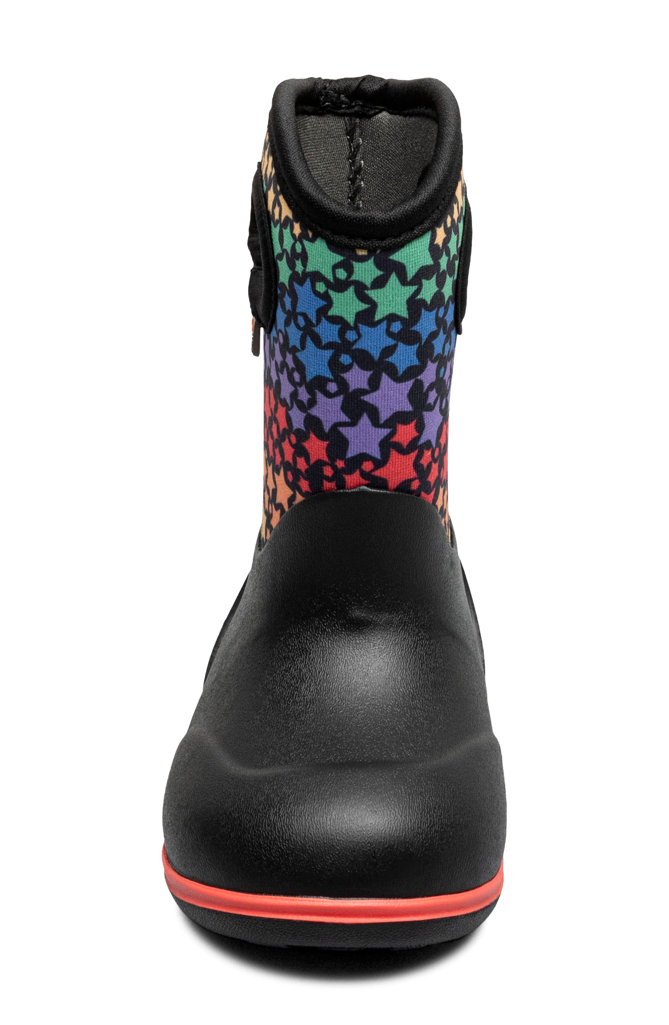 Kids' Classic Insulated Waterproof Rain Boot, Alternate, color, BLACK MULTI