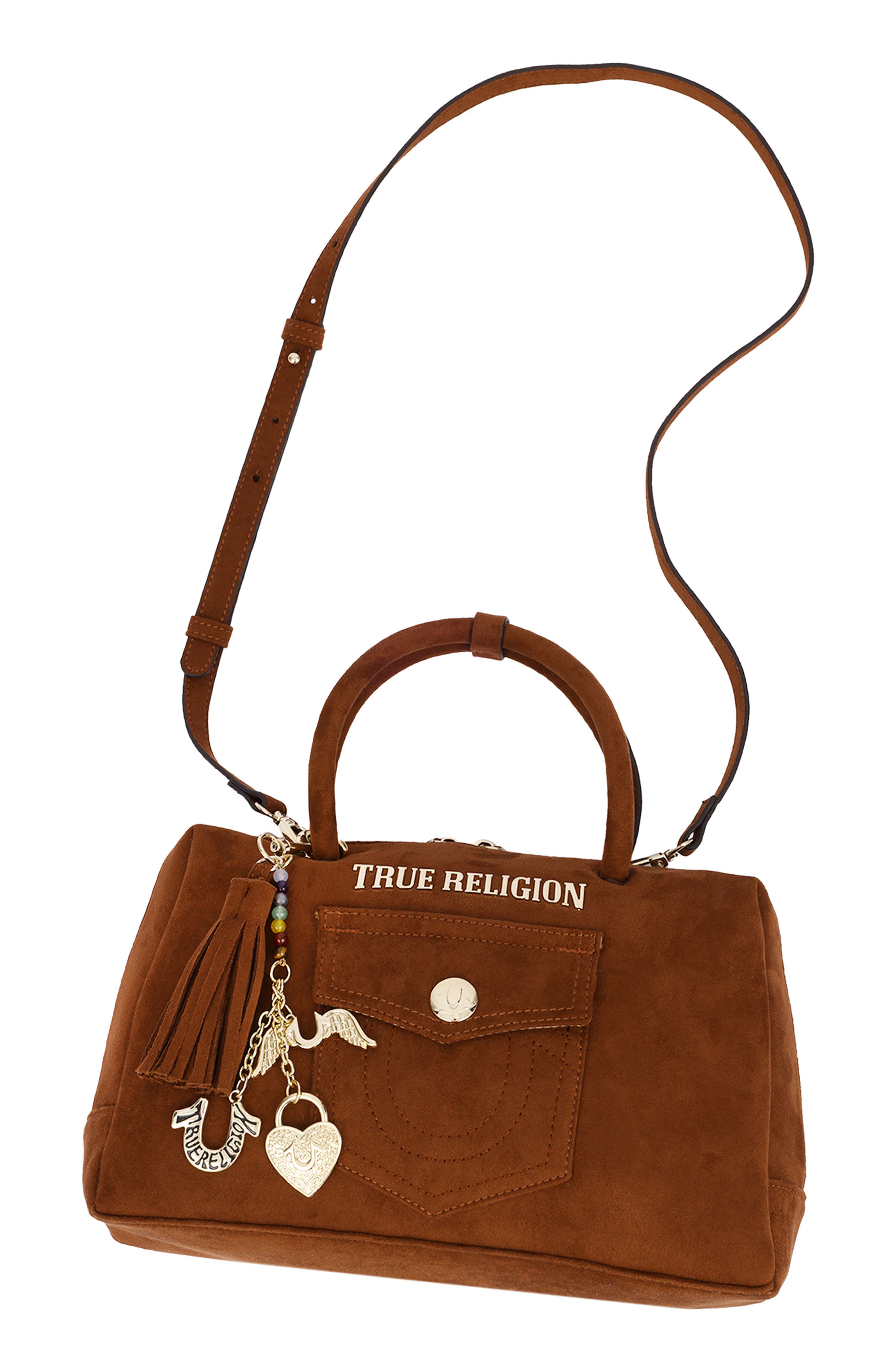 Vintage Chain Satchel Bag, Alternate, color, COGNAC