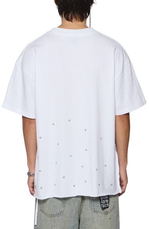 KSUBI KSUBI KPLUS EKCESS OVERSIZE EMBELLISHED COTTON T-SHIRT 