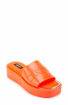DKNY Laren Platform Slide Sandal
