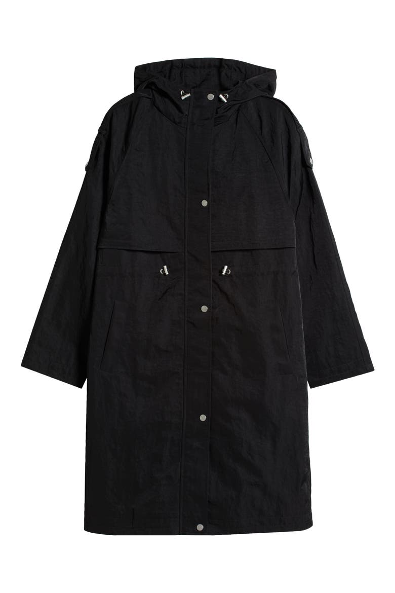 Hooded Utility Coat, Alternate, color, BLACK