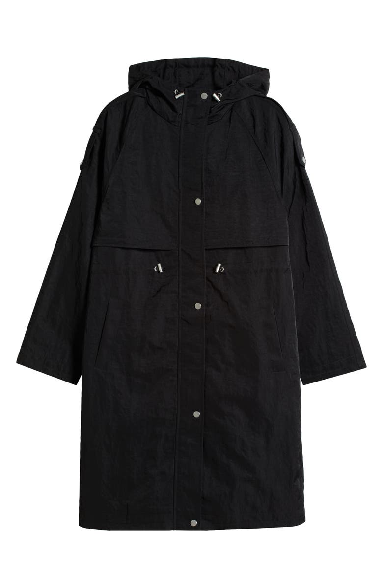 Avec Les Filles Hooded Utility Coat, Alternate, color, Black