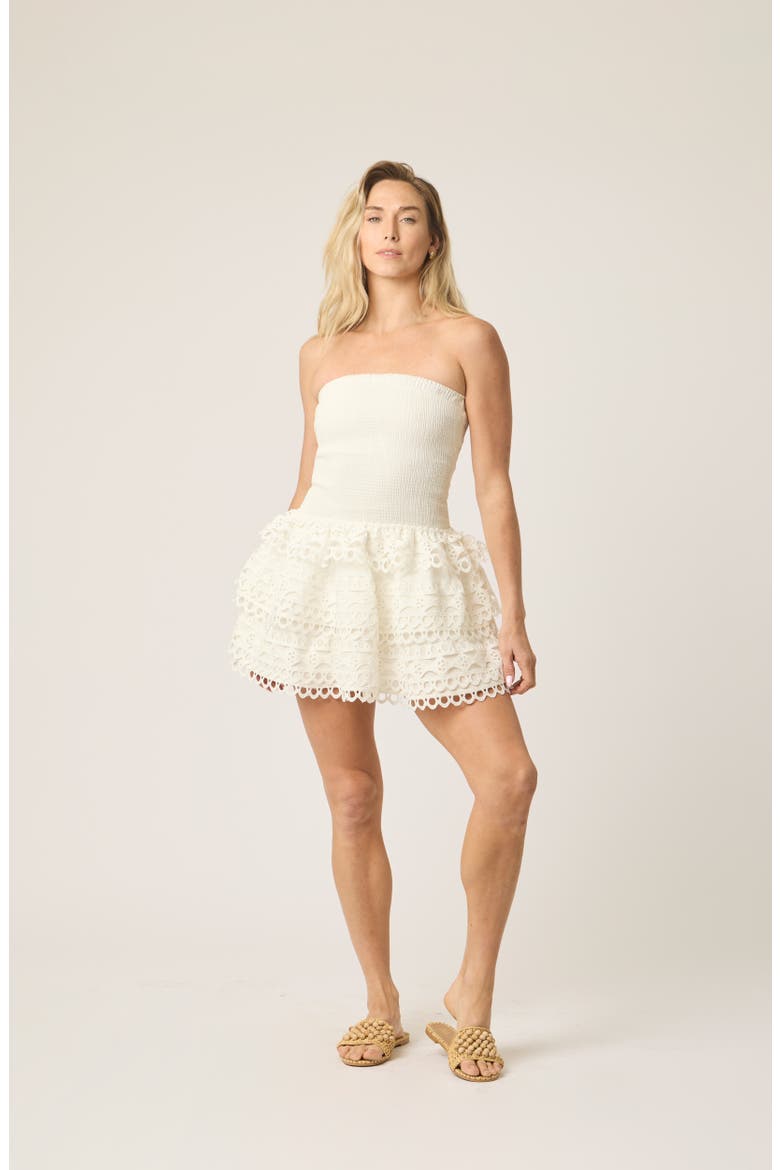 Jessa Trim Dress, Main, color, White