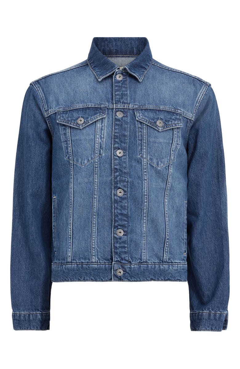 AllSaints Hebden Denim Trucker Jacket, Alternate, color, 