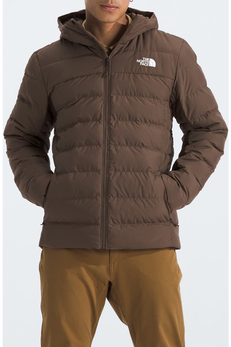 Aconcagua 3 Water Repellent Hood Jacket, Main, color, SMOKEY BROWN