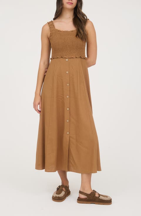 Smocked Midi Sundress