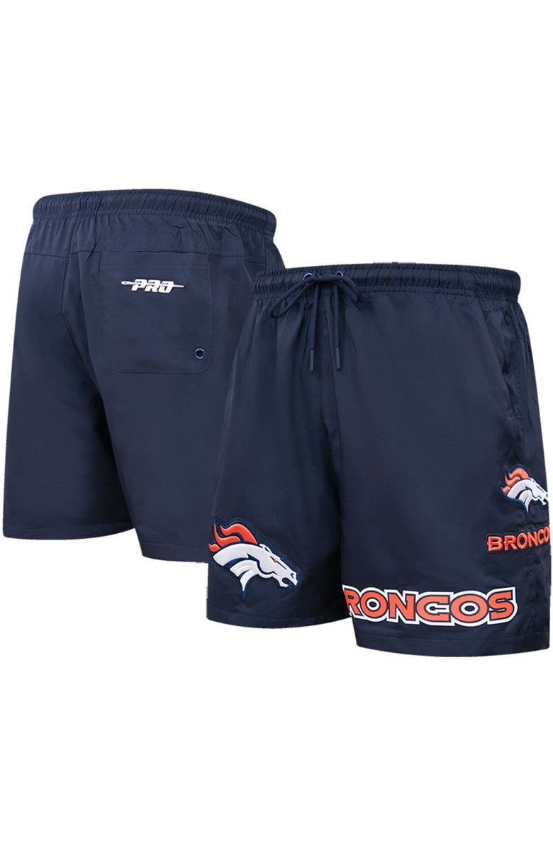 PRO STANDARD Men's Pro Standard Navy Denver Broncos Woven Shorts, Main, color, Navy