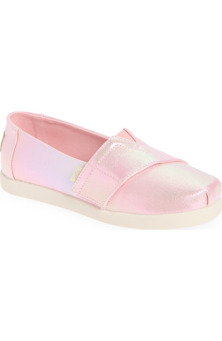 TOMS Kids' Classic Alpargata Slip-On, Main, color, Light Pink