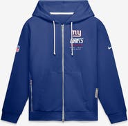 Nike Men's Nike Royal New York Giants Sideline Standard Issue Quarterback Scramble Dri-FIT Full-Zip Hoodie