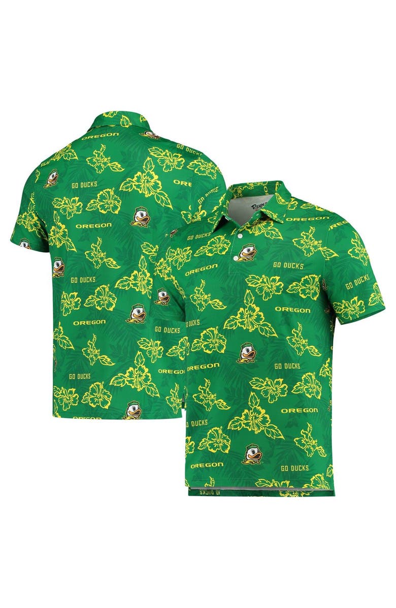 Reyn Spooner Men's Reyn Spooner Green Oregon Ducks Performance Polo, Main, color, Green