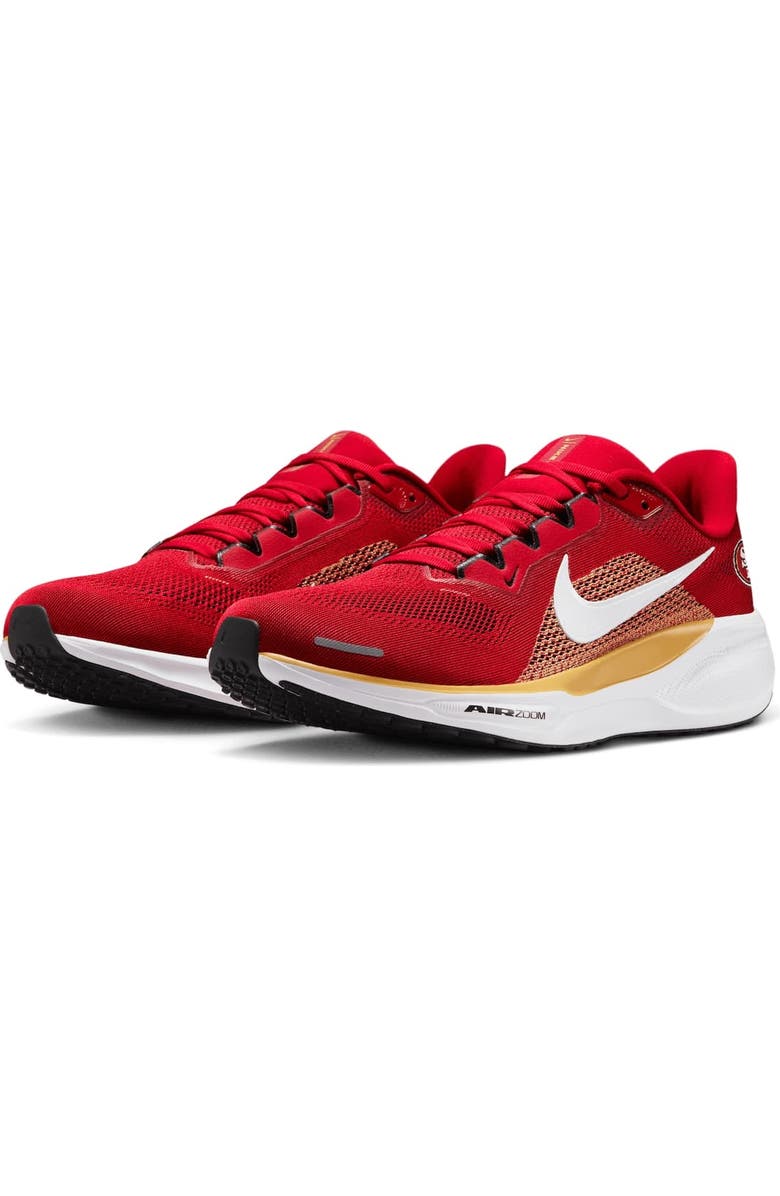 Nike Unisex Nike Scarlet San Francisco 49ers Air Zoom Pegasus 41 Sneakers, Alternate, color,