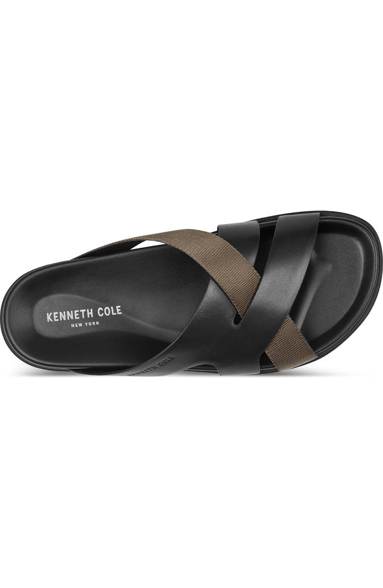 Kenneth Cole New York Wassen Slide Sandal, Alternate, color, Black/ Olive