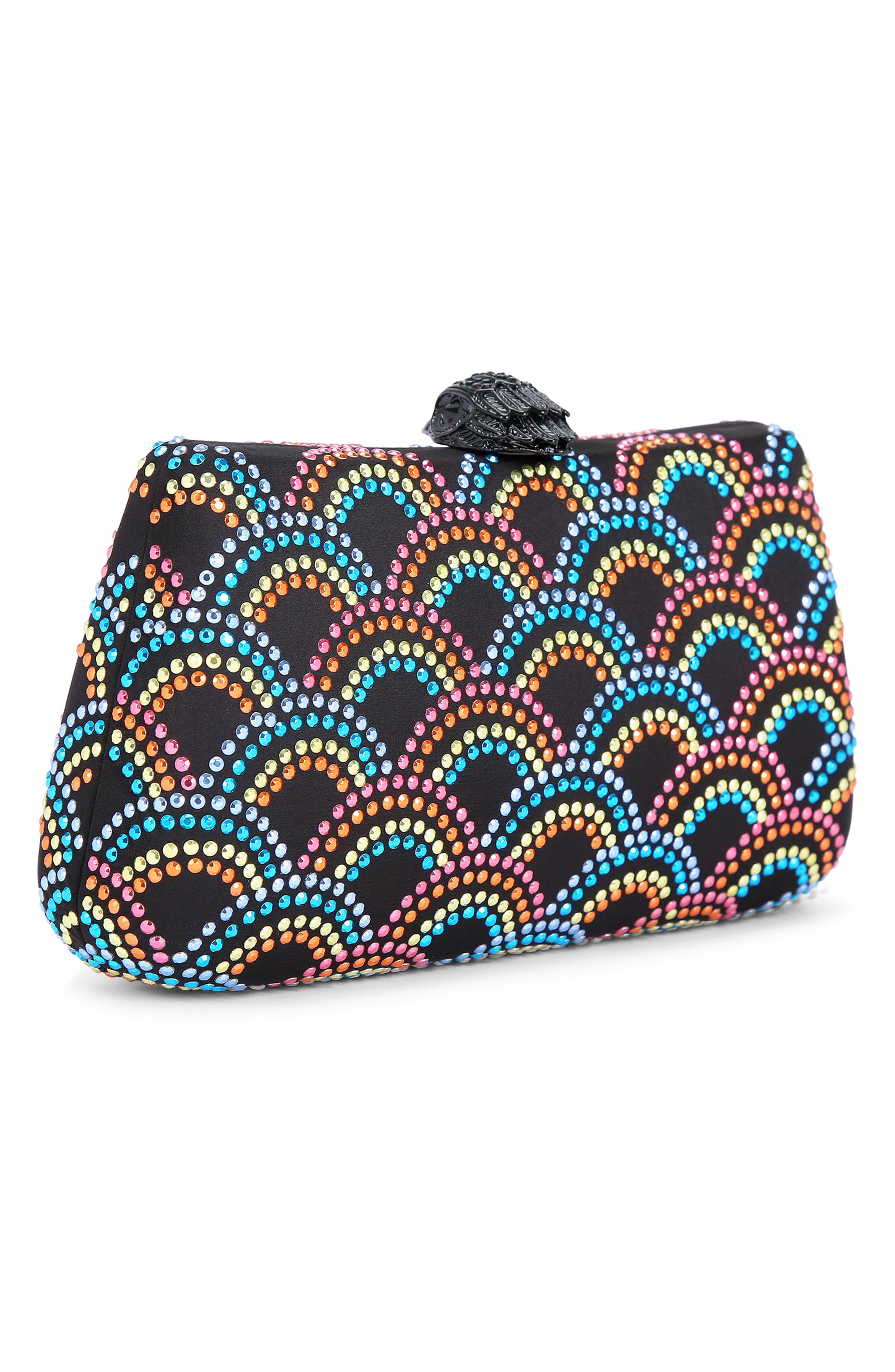 Kurt Geiger London Rainbow Crystal Clutch, Alternate, color, 