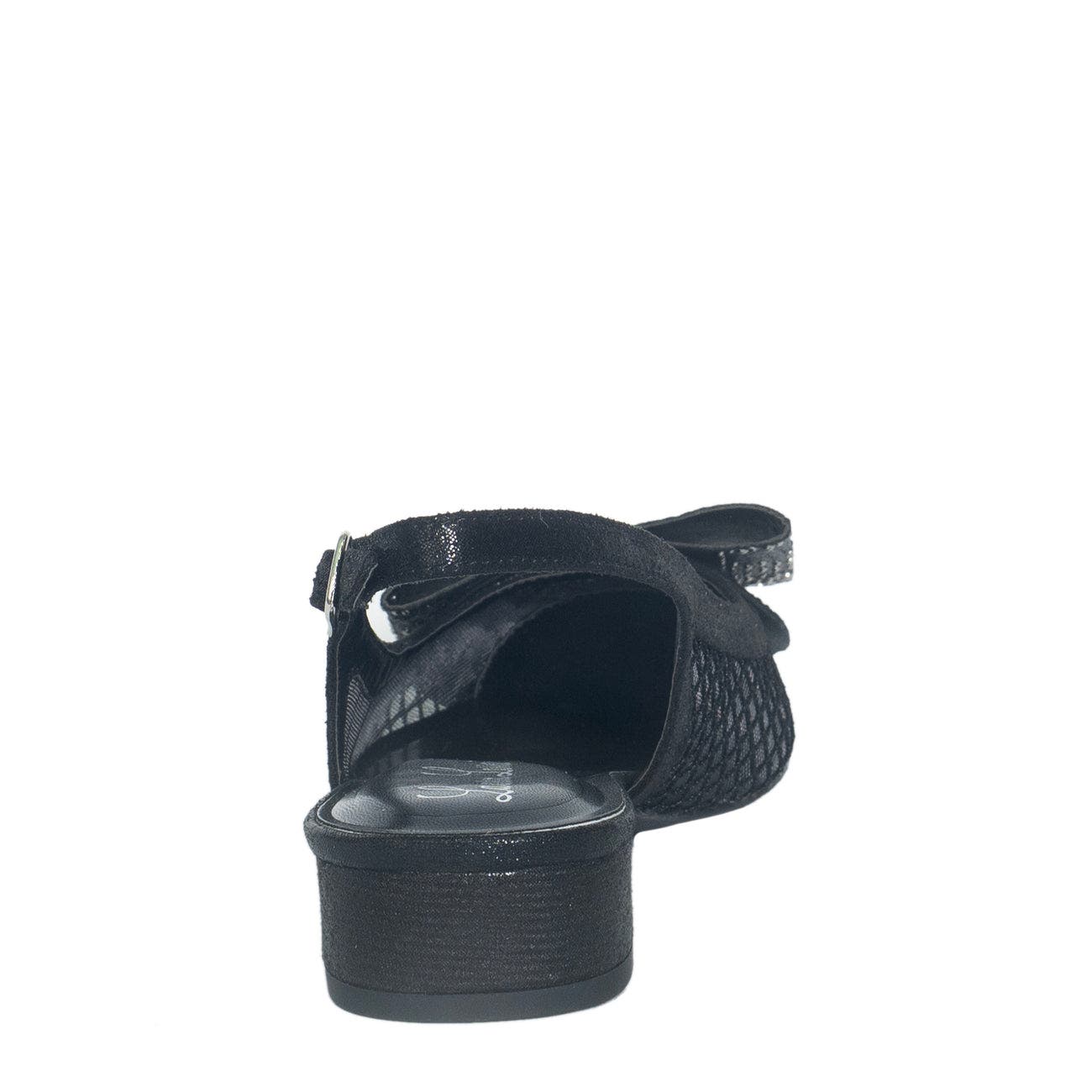 Lauren Lorraine Bow Slip-Ons, Alternate, color, Black