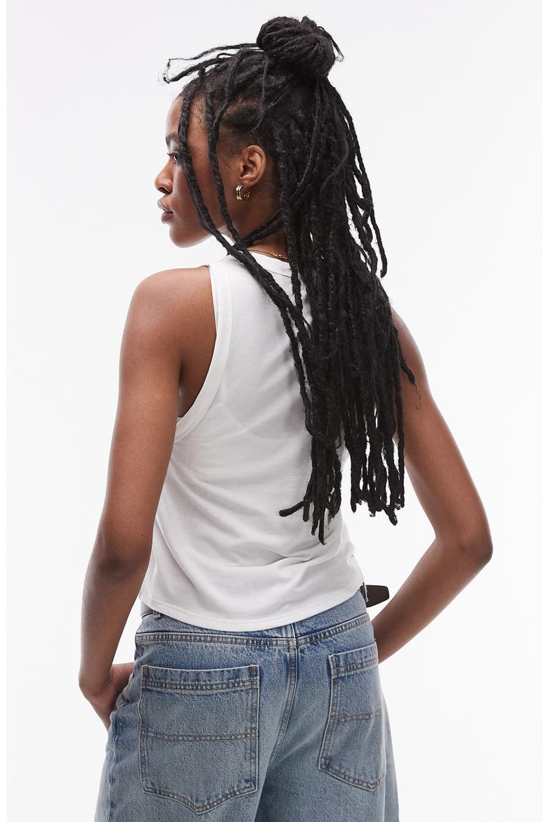 Loose Fit Crewneck Tank, Alternate, color, WHITE