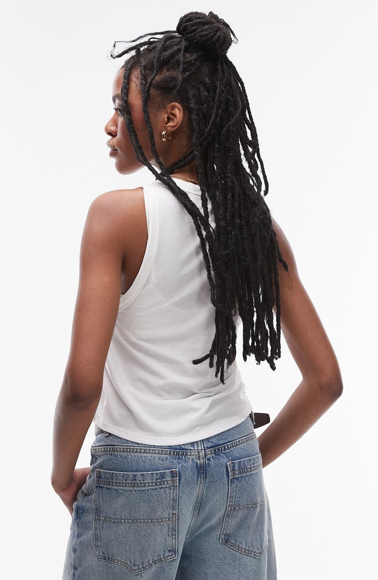 Topshop Loose Fit Crewneck Tank, Alternate, color,