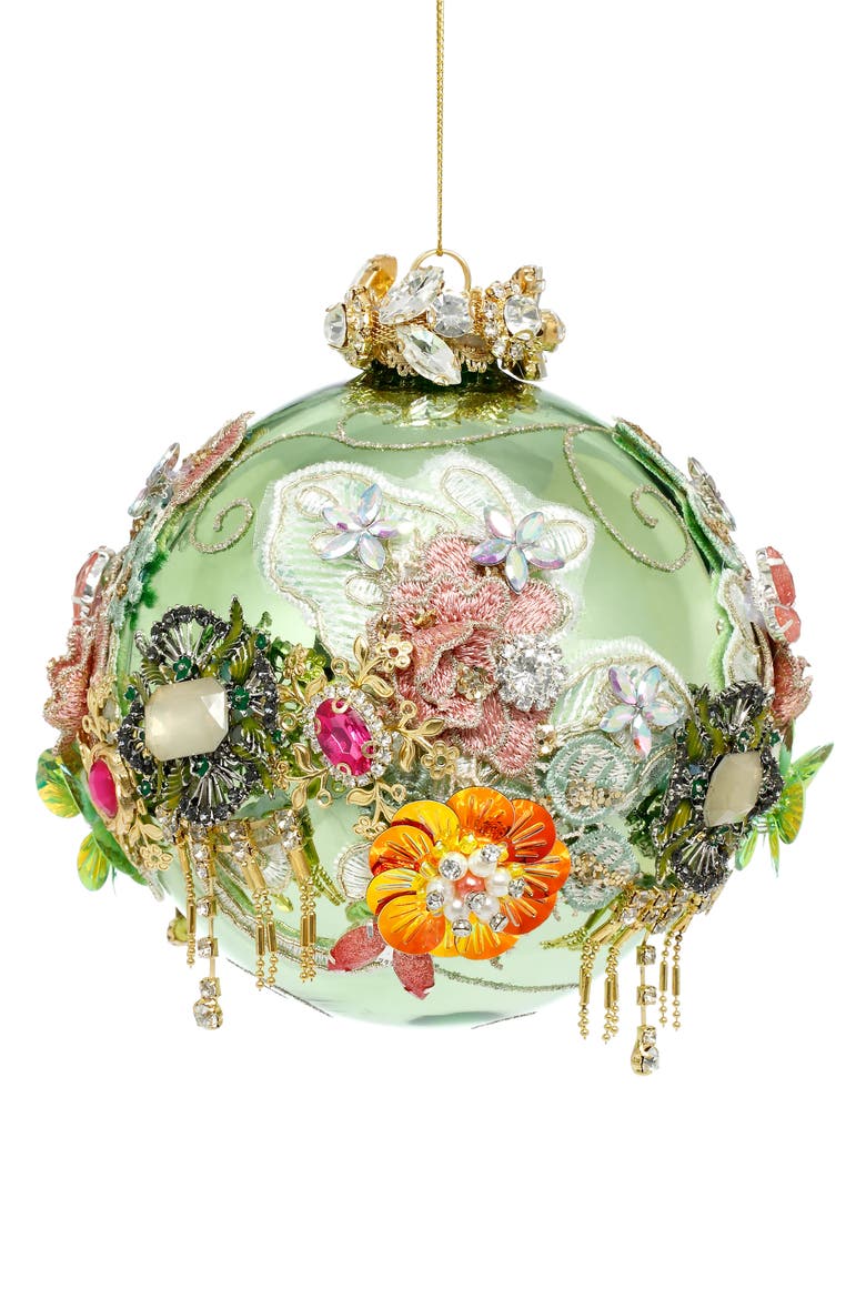 Kings Jewel Ball Ornament, Mint, Main, color, Light Green