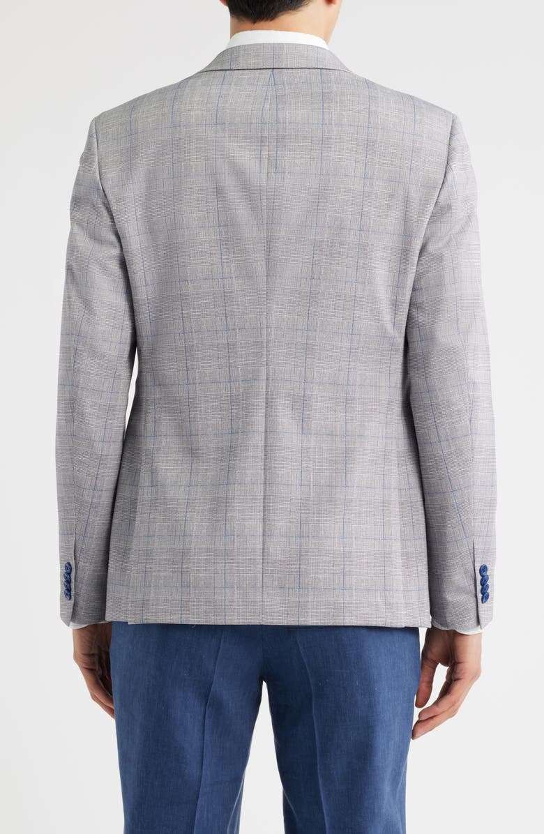 John Varvatos Varick Slim Fit Plaid Stretch Sport Coat, Alternate, color, 