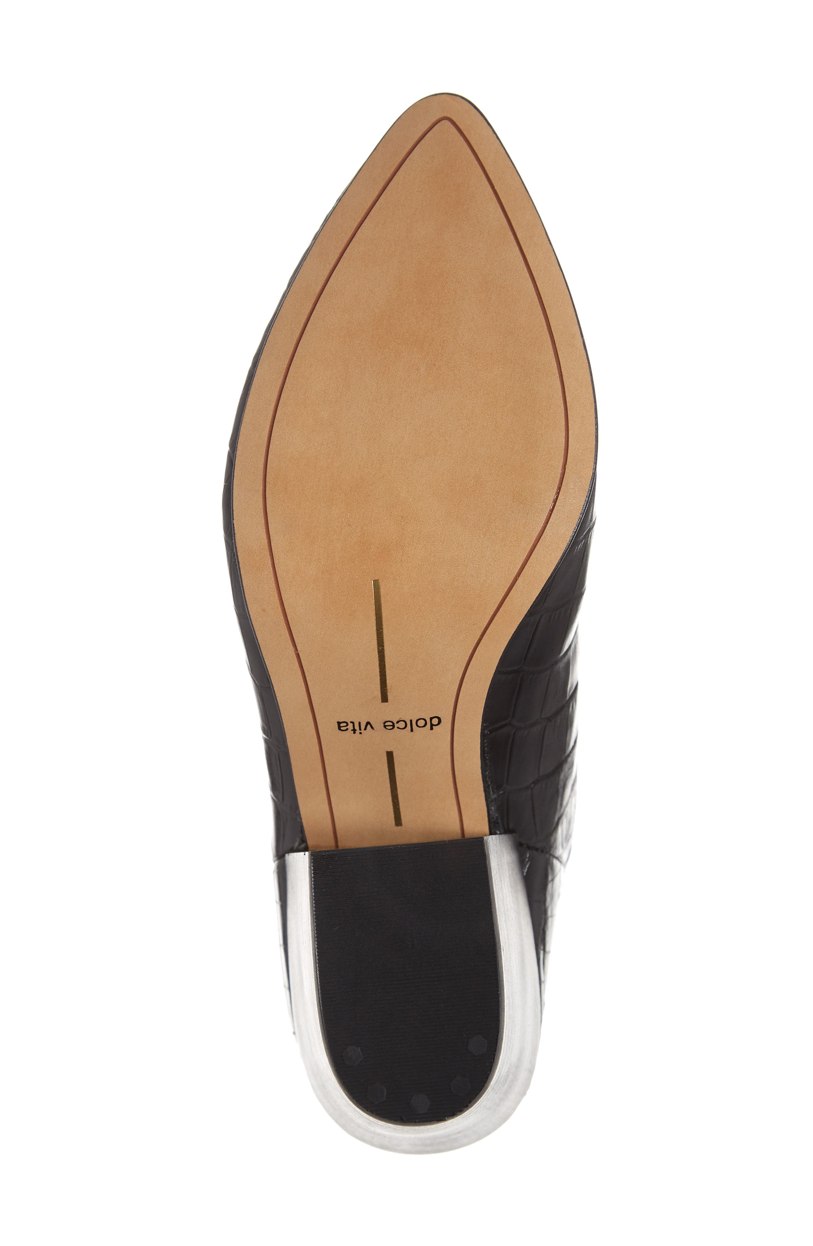 Coltyn Bootie, Alternate, color, NOIR CROCO LEATHER