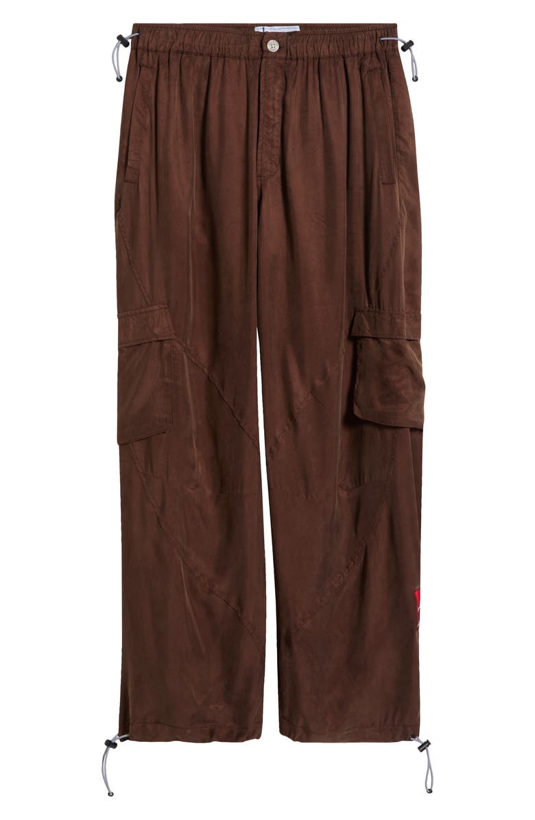 JUNGLES Cupro Blend Cargo Pants, Alternate, color, Brown