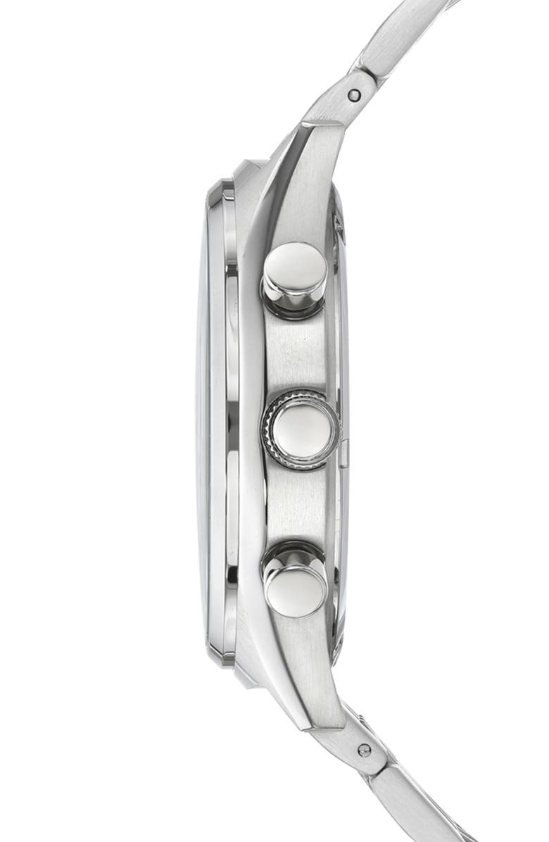 PORSAMO BLEU Charlie Multifunction Bracelet Strap Watch, 45mm, Alternate, color, Silver