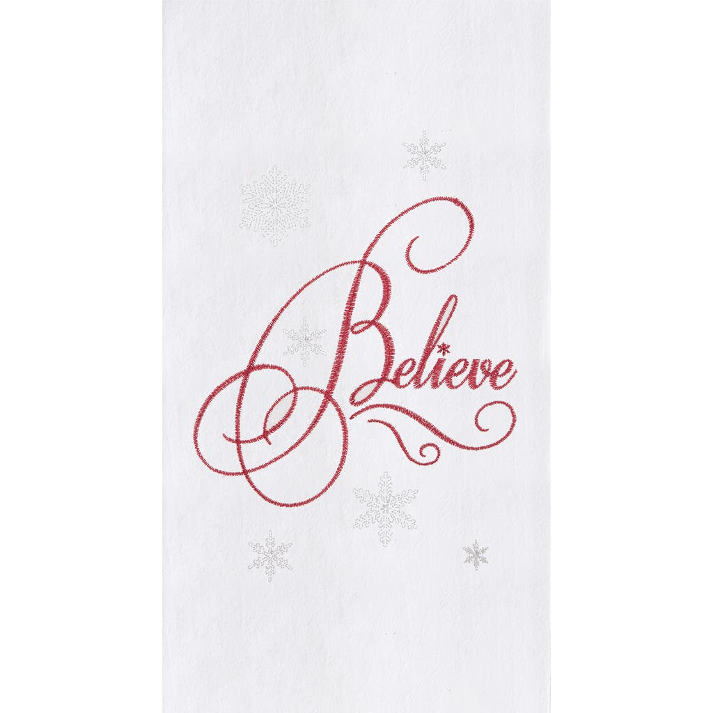 C & F Home C&f Home Believe Flour Sack Kitchen Towel In White