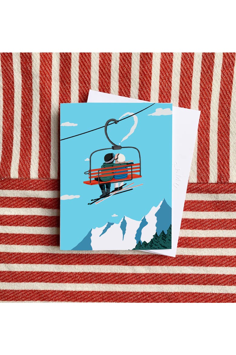 Winter Ski Love Greeting Card Pack, Alternate, color, Multi-Pack
