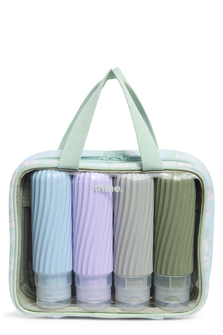 Silicone Travel Bag, Main, color, SAGE