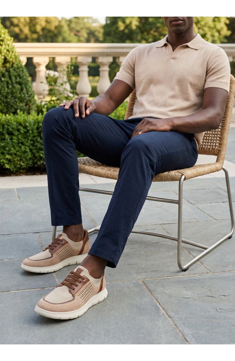 Marc Joseph New York Buffalo Street Hands Free Technology Lightweight Leather Sneaker, Alternate, color, Beige