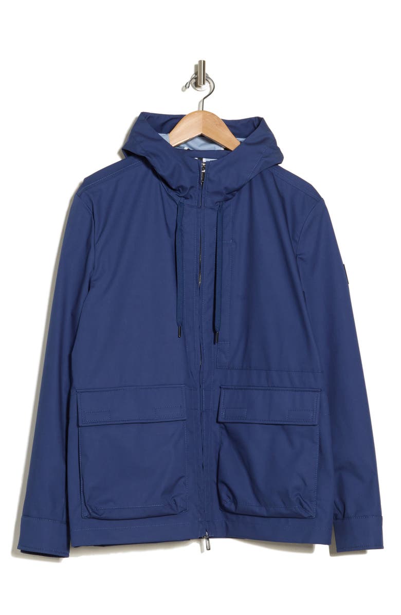 DIGEL Pinto Hooded Raincoat, Alternate, color, Blue