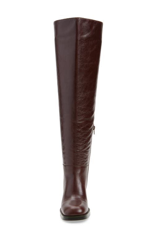 Jeffrey Campbell Vinyl Over The Knee Boot In Brown