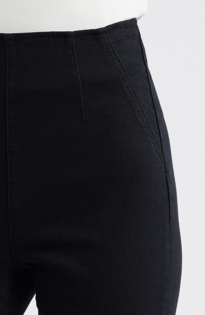 Veronica Beard Beverly Off-Duty High Waist Flare Jeans, Alternate, color, Onyx