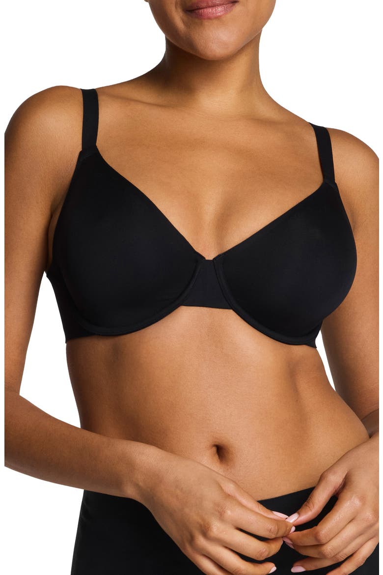 supersmooth™ BraVa Unlined Bra, Main, color, VERY BLACK