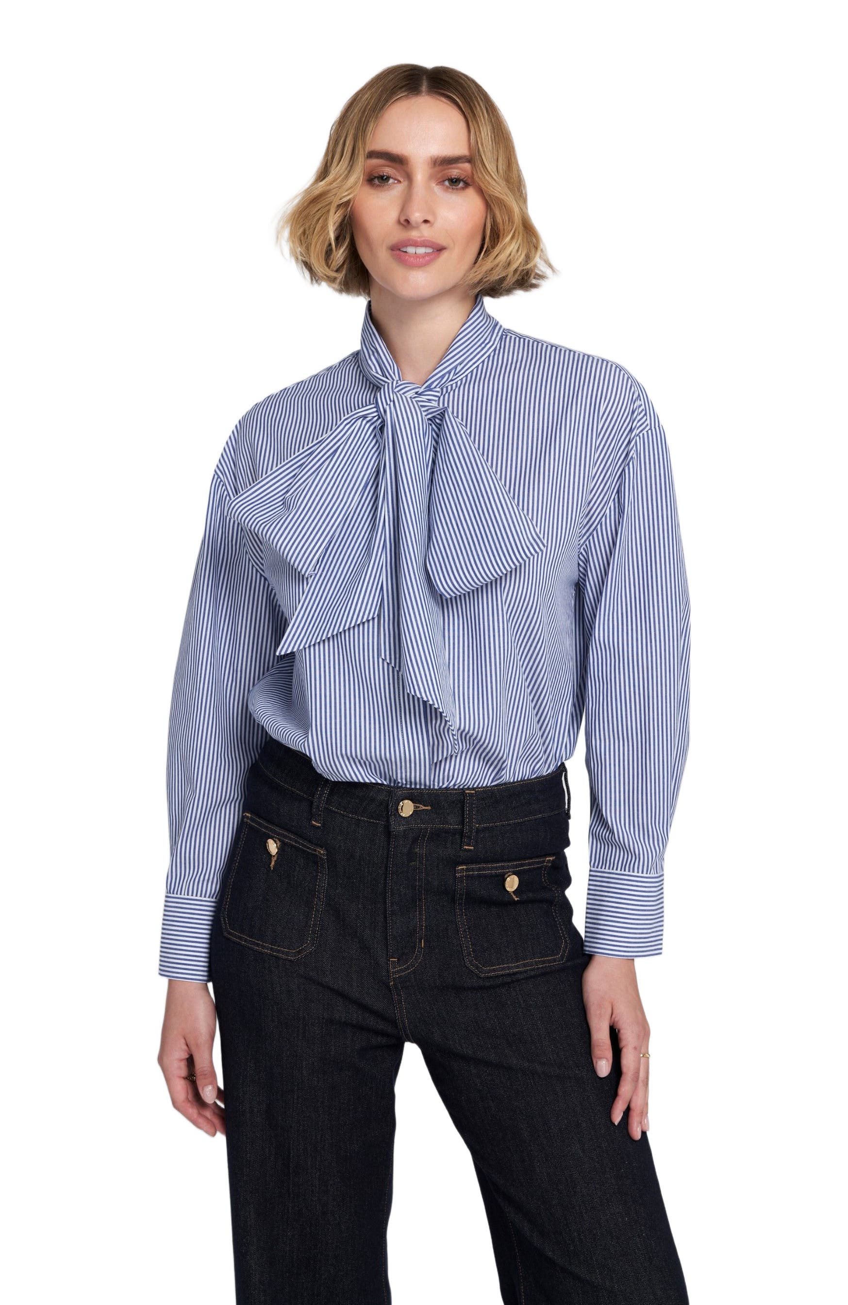 Striped Bow Shirt