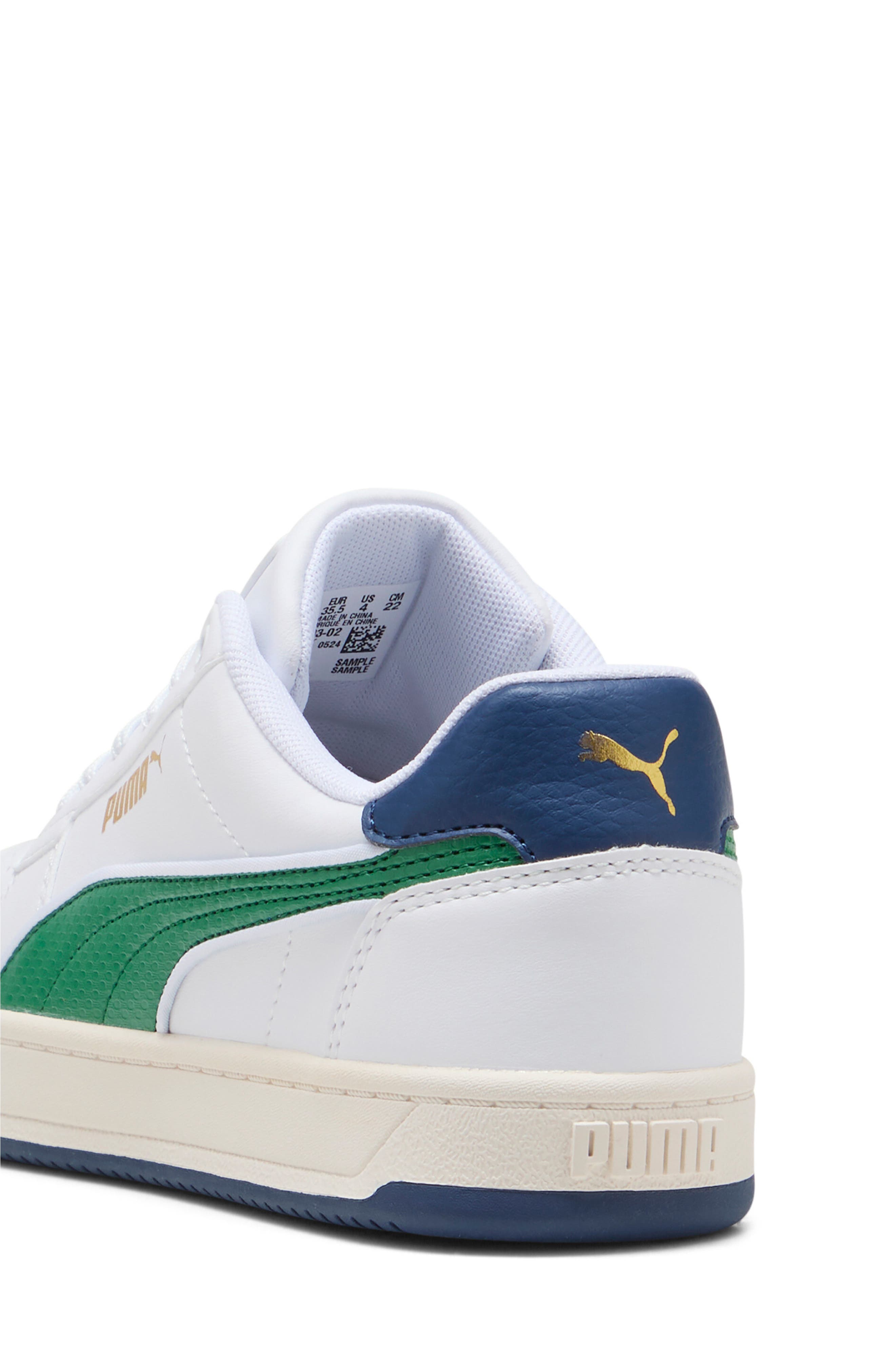 Kids' Caven 2.0 Retro Sneaker, Alternate, color, PUMA WHITE/ ARCHIVE GREEN
