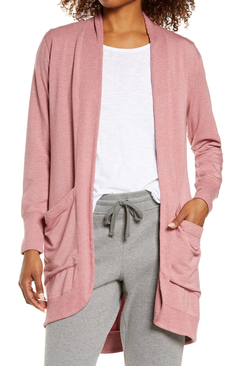 L.L.Bean SoftFlex Open Cardigan, Main, color,