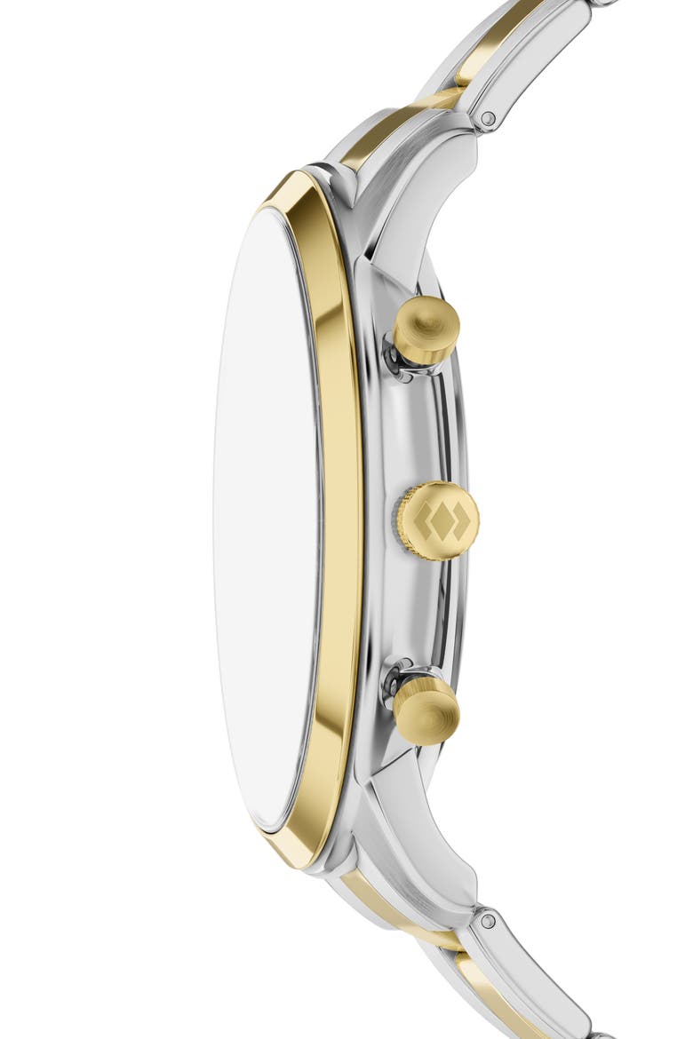 Neutra Chronograph Two-Tone Bracelet Watch, 44mm, Alternate, color, GREEN/ TWO TONE