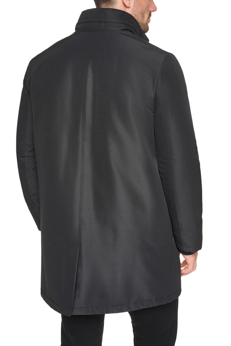 Stand Collar Jacket with Bib, Alternate, color, BLACK