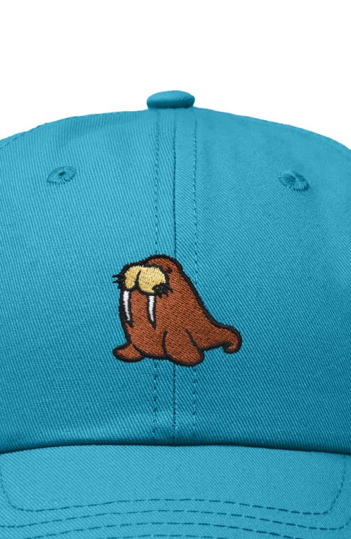 Dalix Walrus Embroidered Outdoor Cap In Teal