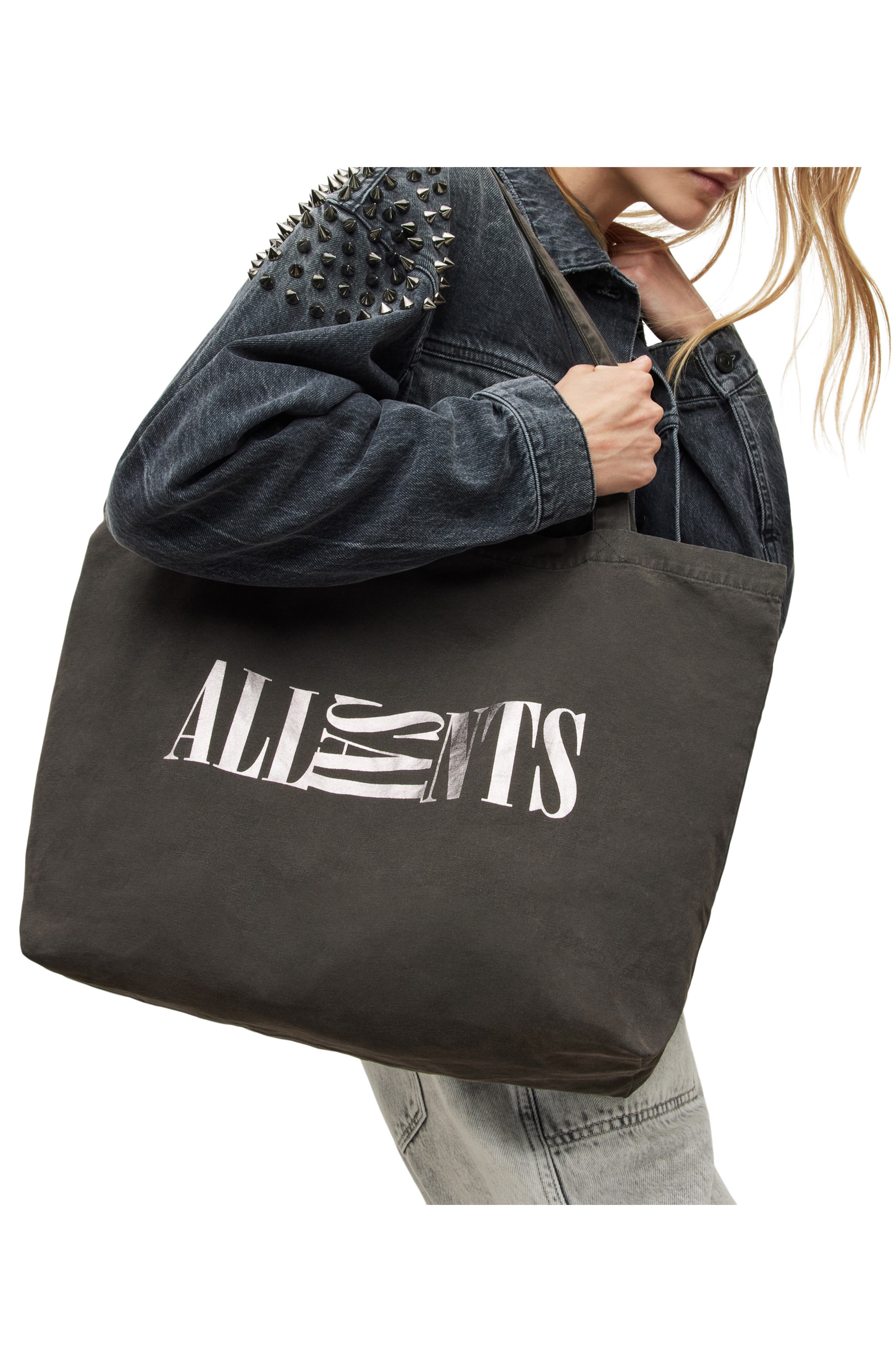 AllSaints Oppose Shopper Tote, Alternate, color, 