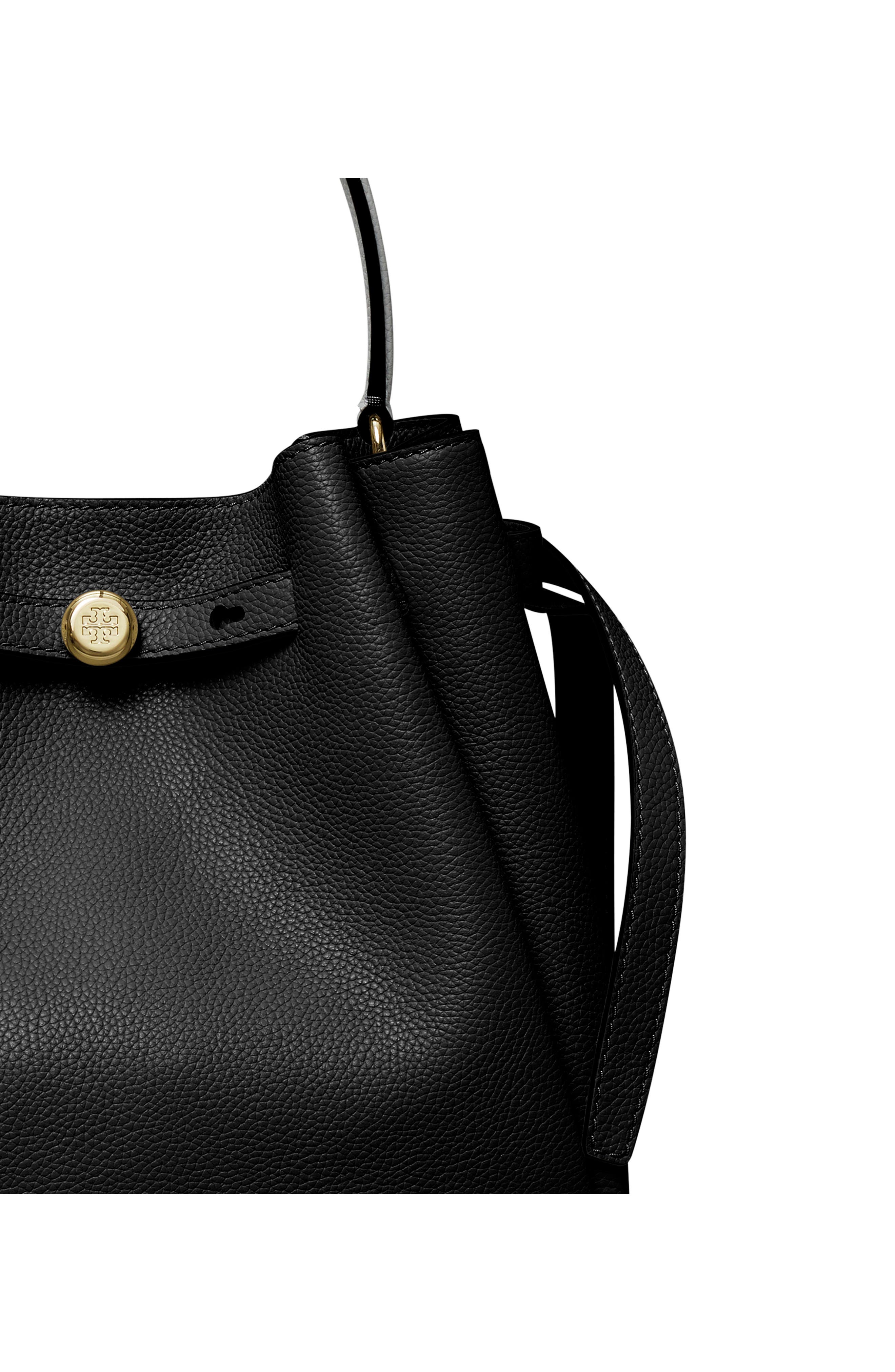 Женские сумки Tory Burch Romy Pebble Leather Bucket Bag — фото 6