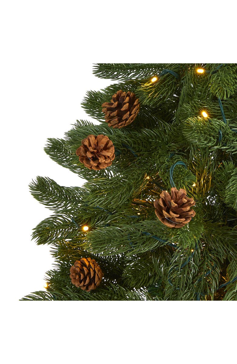 NEARLY NATURAL 5ft. Rocky Mountain Spruce Artificial Christmas Tree, Alternate, color, 
