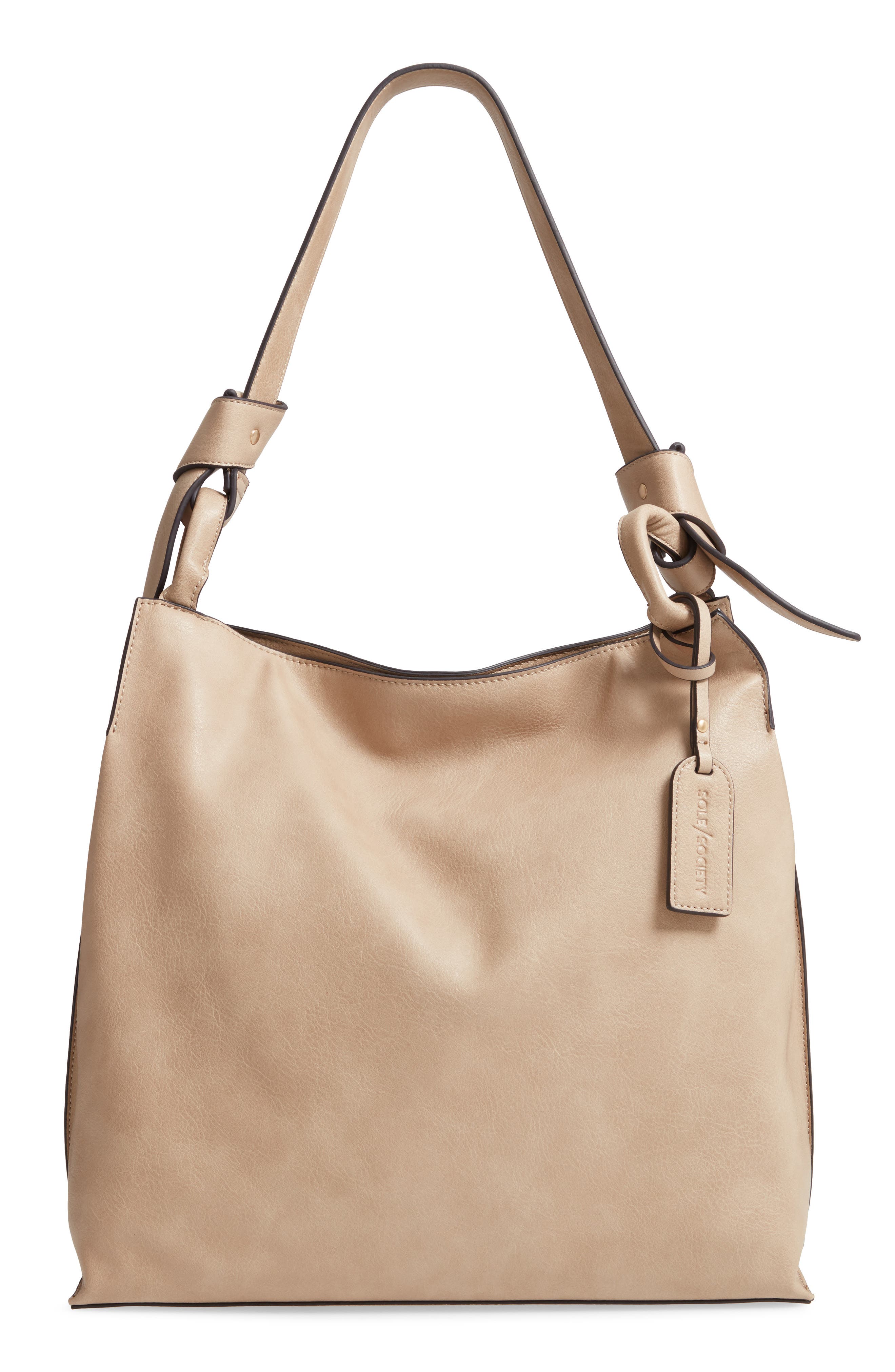 Sole Society Josah Faux Leather Shoulder Bag, Main, color, 