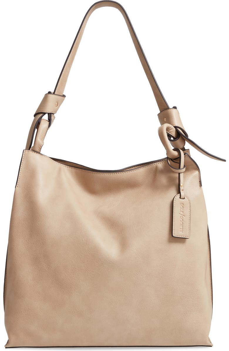 Sole Society Josah Faux Leather Shoulder Bag, Main, color,